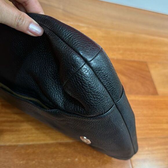 Coach Black Madison Isabelle Leather Hobo Shoulder Bag - Picture 6 of 15